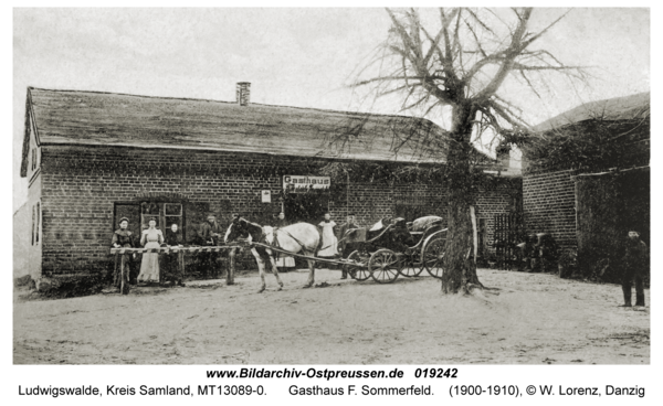 Ludwigswalde Kr. Samland, Gasthaus F. Sommerfeld