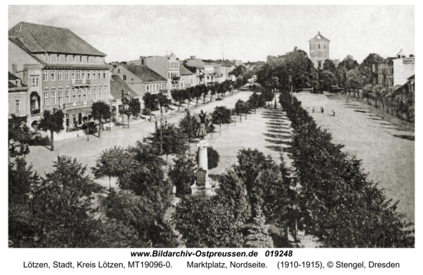 Lötzen, Marktplatz, Nordseite