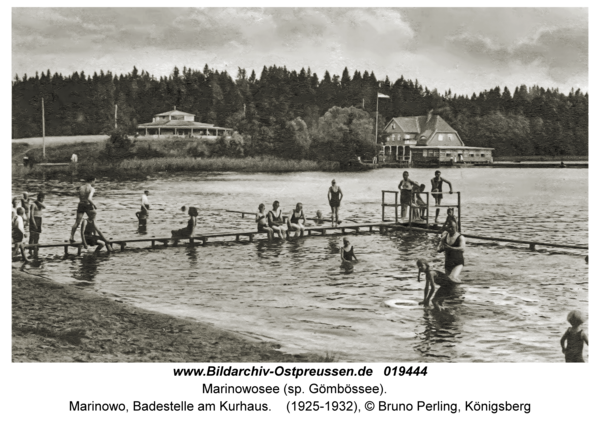 Rominter Heide, Marinowo, Badestelle am Kurhaus