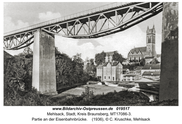 Mehlsack, Partie an der Eisenbahnbrücke