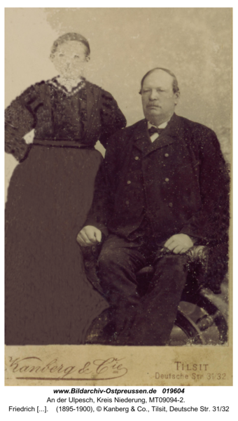 An der Ulpesch, Friedrich Wilhelm Friederitz und Ehefrau Amalie Heinriette