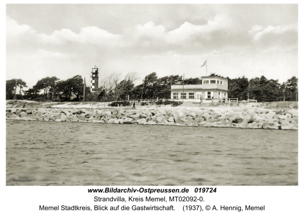 Strandvilla, Memel Stadtkreis, Blick auf die Gastwirtschaft