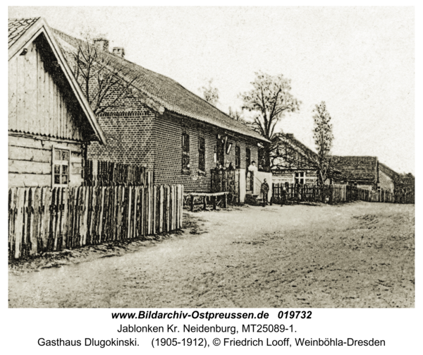 Jablonken Kr. Neidenburg, Gasthaus Dlugokinski