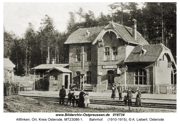 Alt Jablonken, Bahnhof