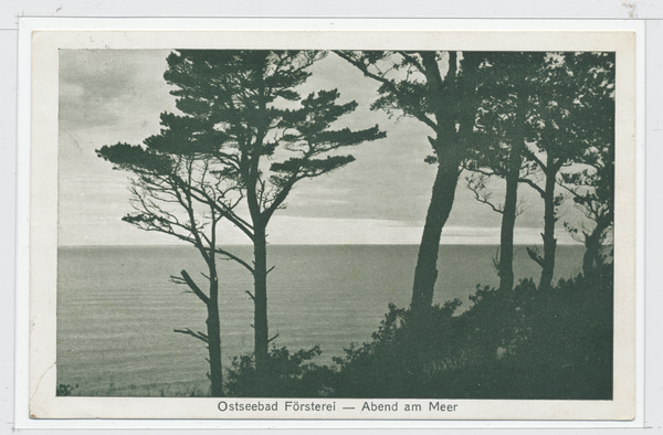 Seebad-Försterei, Abend am Meer