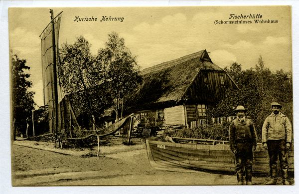 Kurische Nehrung, Fischerhütte (Schornsteinloses Wohnhaus)