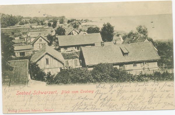 Schwarzort, Blick vom Evaberg auf das Dorf