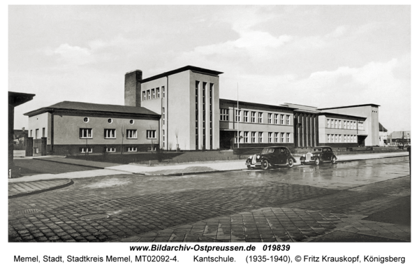 Memel, Kantschule