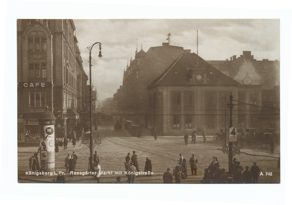 Königsberg, Roßgärter Markt mit Blick in die Königstraße