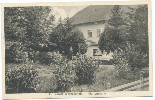 Warnascheln, Gartenpartie