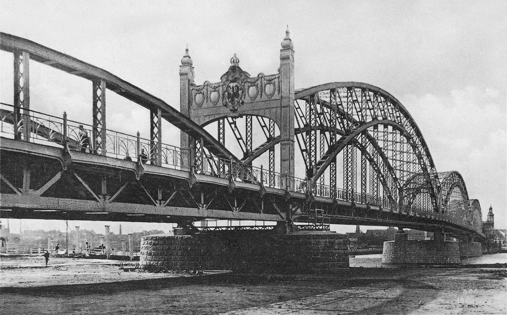 Tilsit, Luisen-Brücke, Ansicht von der litauischen Seite