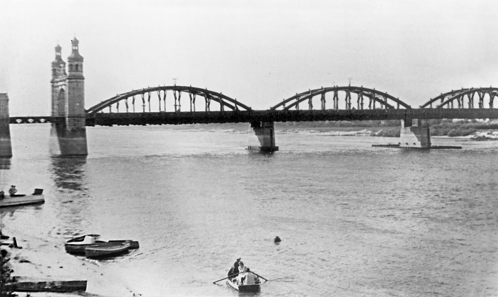 Tilsit, Luisen-Brücke, Die neue Holzbrücke 1947-1965