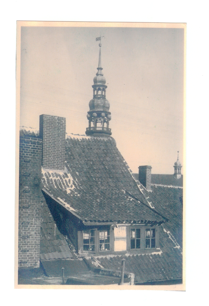 Tilsit, Blick über die Dächer zur Deutschen Kirche
