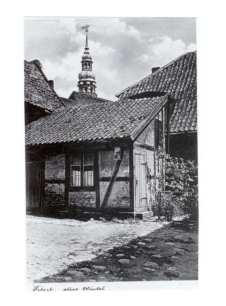 Tilsit, Alter Winkel, Blick zur Deutschen Kirche