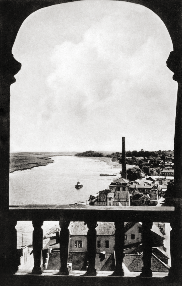 Tilsit, Blick vom Turm der Deutschen Kirche nach Osten