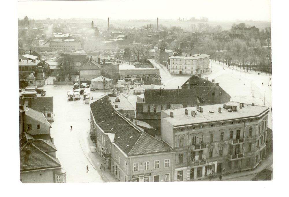 Tilsit, Blick von der Deutschen Kirche auf den Schlossplatz und den Ludendorffplatz