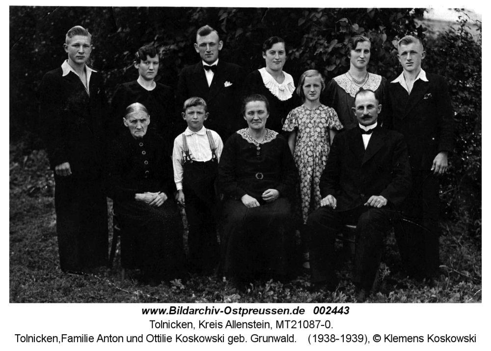 Tolnicken, Familie Anton und Ottilie Koskowski geb. Grunwald