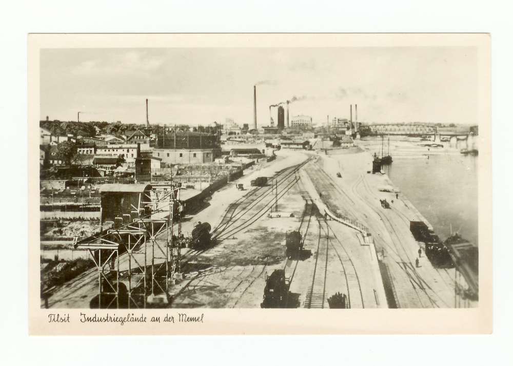 Tilsit, Industriegelände an der Memel