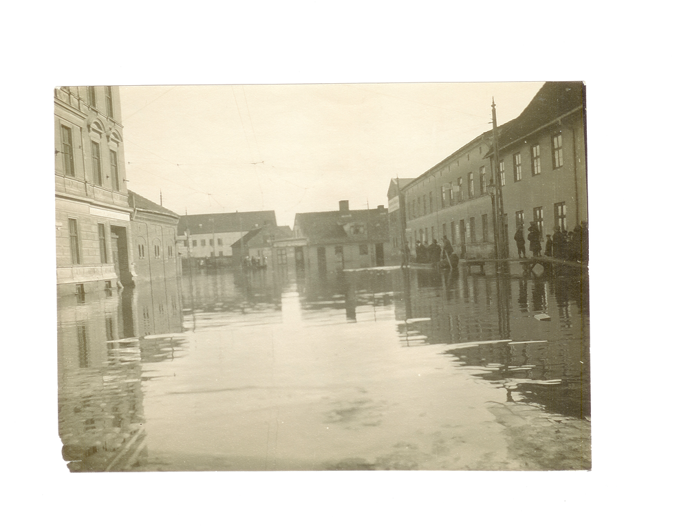 Tilsit, Überschwemmung in der Dammstraße