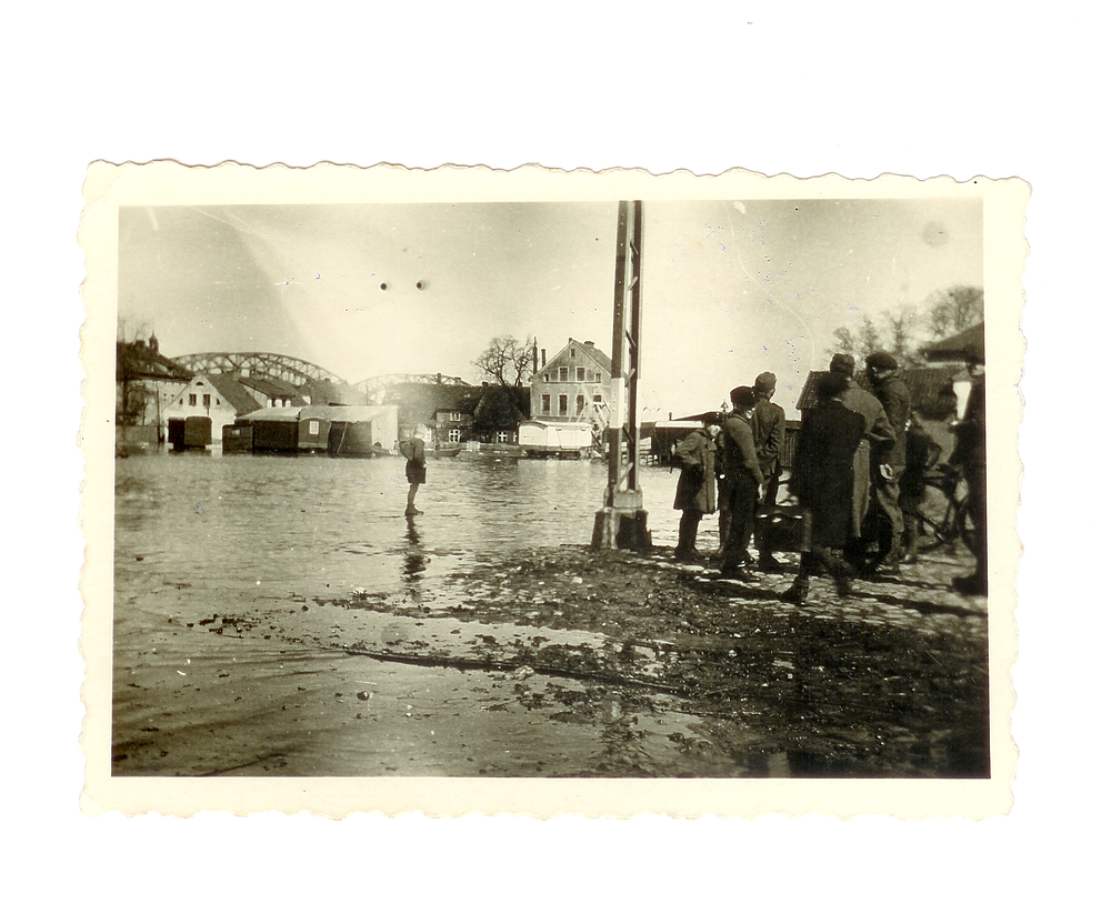 Tilsit, Überschwemmung auf dem Schlossplatz