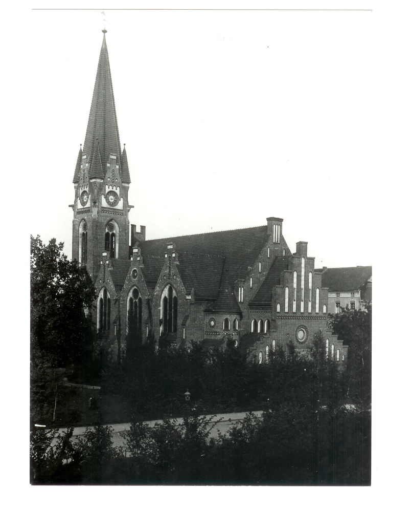 Tilsit, Kreuzkirche von Südwesten