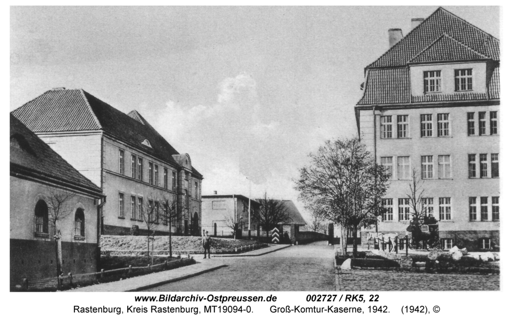 Rastenburg, Rosenthaler Weg, Groß-Komtur-Kaserne