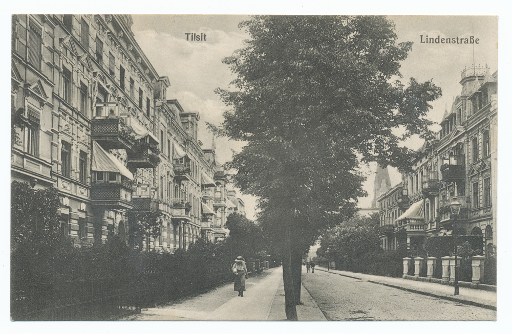 Tilsit, Lindenstraße, Blick nach Osten