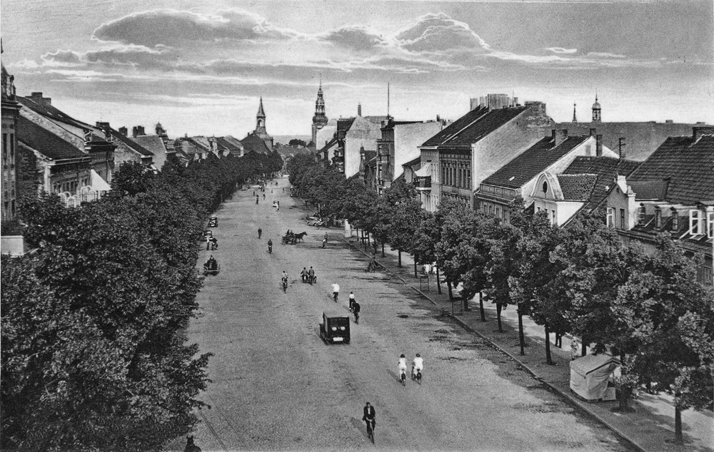 Tilsit, Deutsche Str. vom Deutschen Tor Richtung Osten