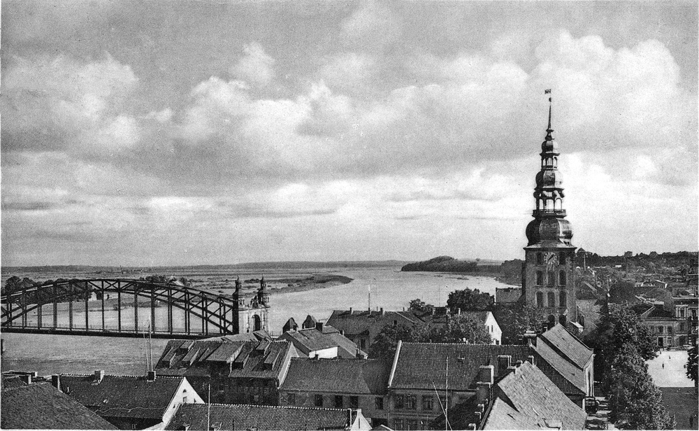 Tilsit, Blick vom Rathausturm nach Osten