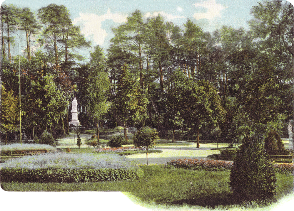 Tilsit, Park Jakobsruh, Ausstellungsplatz mit Königin-Luise-Denkmal