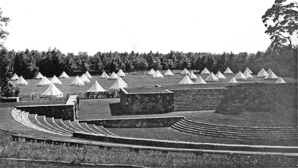 Tilsit, Park Jakobsruh, Zeltlager am Thingplatz