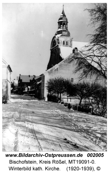 Bischofstein, Winterbild kath. Kirche
