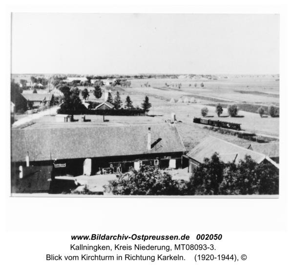 Herdenau, Blick vom Kirchturm in Richtung Karkeln