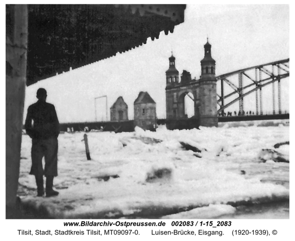 Tilsit, Luisen-Brücke, Eisgang