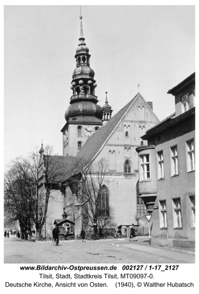 Tilsit, Deutsche Kirche, Ansicht von Osten