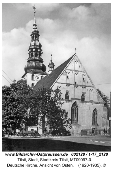 Tilsit, Deutsche Kirche, Ansicht von Osten