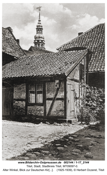 Tilsit, Alter Winkel, Blick zur Deutschen Kirche