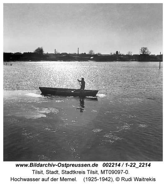 Tilsit, Hochwasser auf der Meme Il