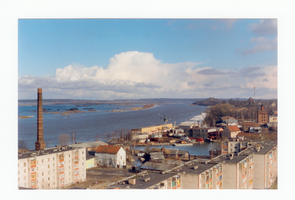 Tilsit, Blick auf die Memel nach Osten
