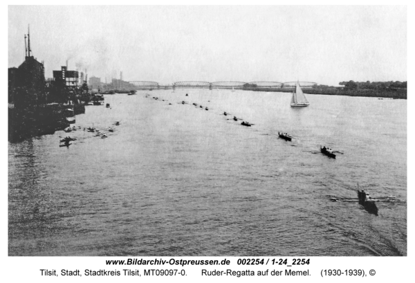 Tilsit, Ruder-Regatta auf der Memel