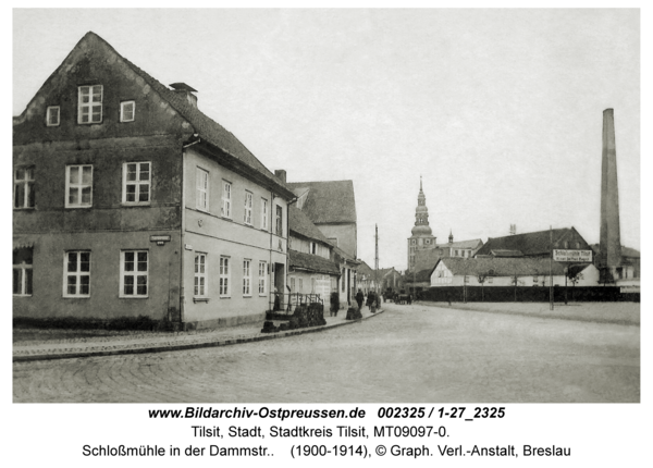 Tilsit, Schloßmühle in der Dammstr.