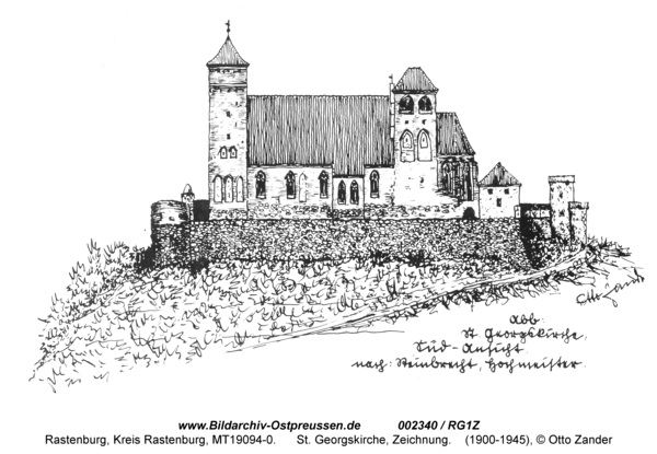 Rastenburg, St. Georg, Zeichnung