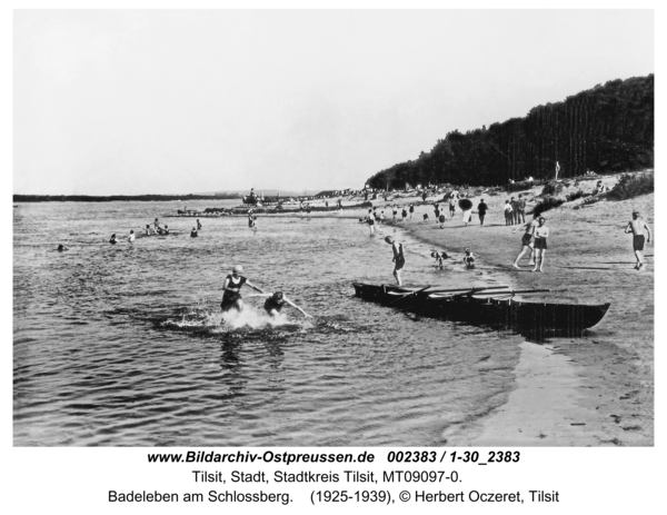 Tilsit, Badeleben am Schlossberg