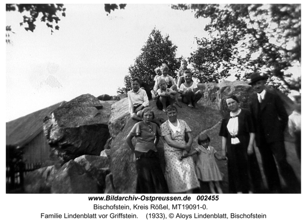 Bischofstein, Familie Lindenblatt vor Griffstein