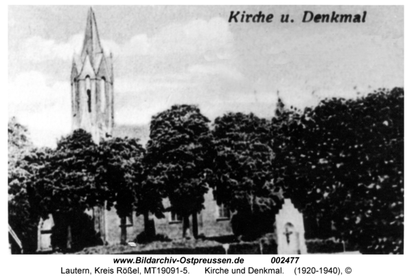 Lautern, Kirche und Denkmal