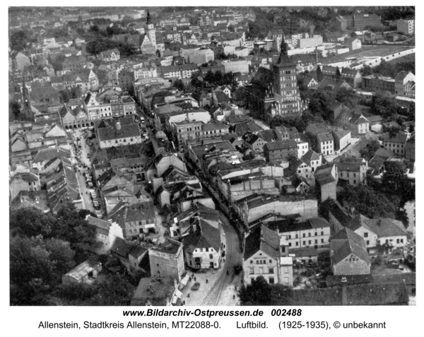 Allenstein, Luftbild