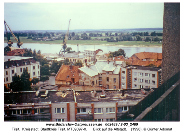 Tilsit, Blick auf die Altstadt