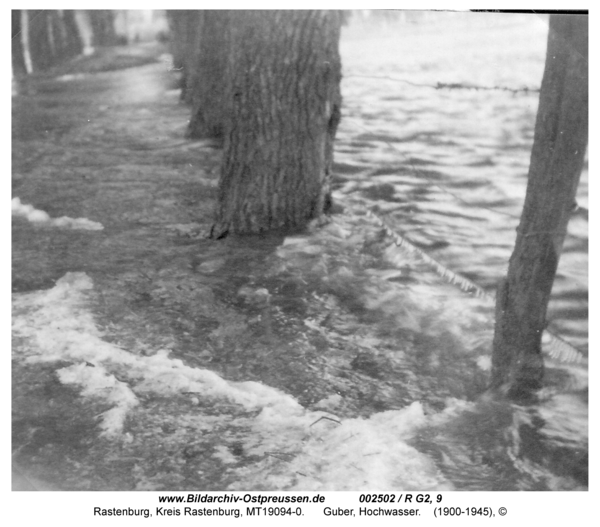 Rastenburg, Guber, Hochwasser