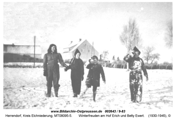 Herrendorf, Winterfreuden am Hof Erich und Betty Ewert