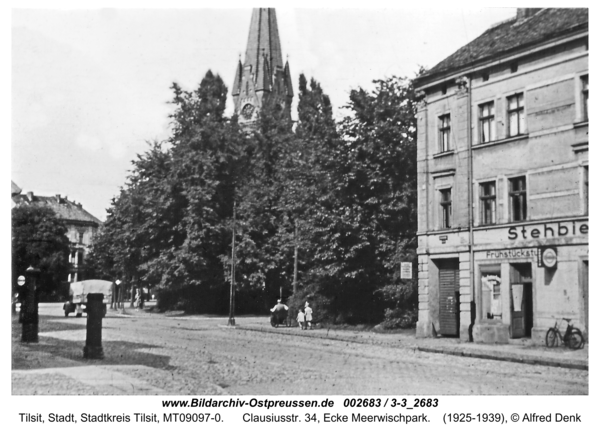 Tilsit, Clausiusstr. 34, Ecke Meerwischpark